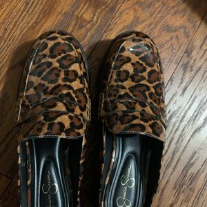 Jessica Simpson Brown Leopard Loafers for women